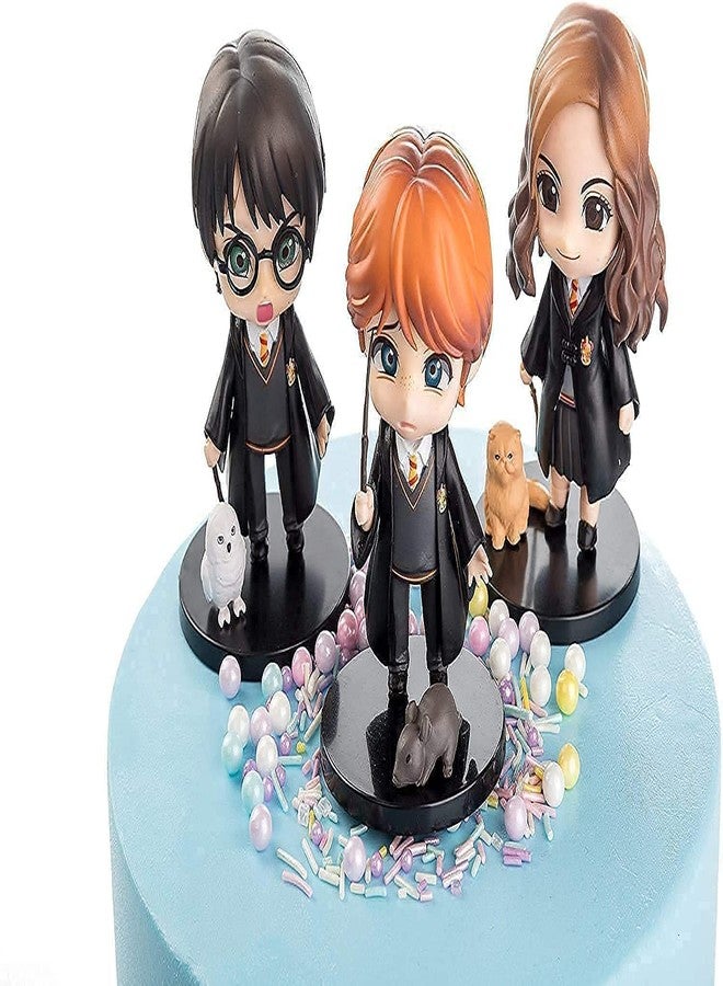 FowWelt مجموعة شخصيات فاوويلت المصغرة، إصدار خاص، مناسبة للوحة القيادة في السيارة، أو كزينة، أو لتزيين الكيك، أو على مكتب العمل، أو طاولة الدراسة - مجموعة هاري بوتر 3 - Image 2